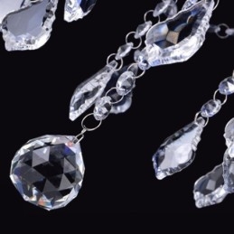 Elegant Lilla Krystall Taklampe Europeisk Lysekrone