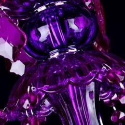 Elegant Lilla Krystall Taklampe Europeisk Lysekrone