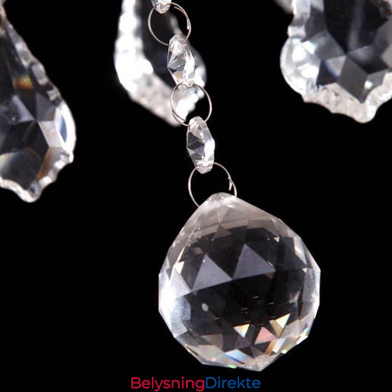 Europeisk Krystalllysekrone Unik Hvit Jade Pendellampe