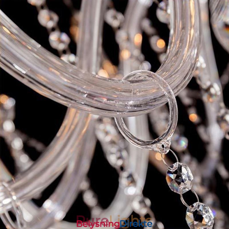 Europeisk Krystalllysekrone Gjennomsiktig Anhengslampe