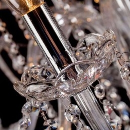 Stor Europeisk Krystalllysekrone Gjennomsiktig Taklampe