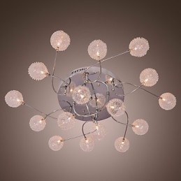 G4 Jernlampe I Innfelt Stand Med Aluminiumsskjermer