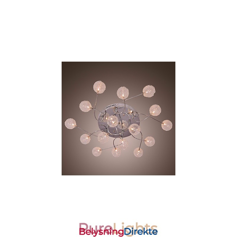 G4 Jernlampe I Innfelt Stand Med Aluminiumsskjermer