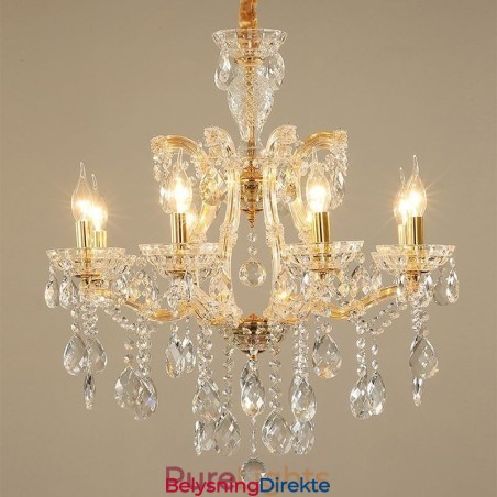 Elegant Krystalllysekrone Europeisk Anhengslampe