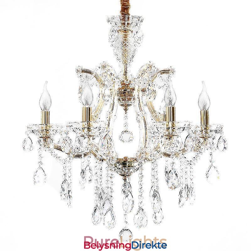 Elegant Krystalllysekrone Europeisk Anhengslampe