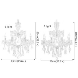 Elegant Krystalllysekrone Europeisk Anhengslampe
