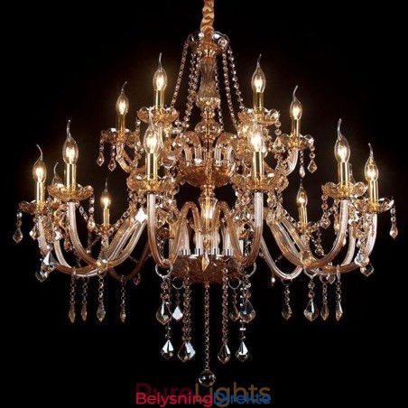 Luksuriøs Krystalllysekrone I Europeisk Taklampe