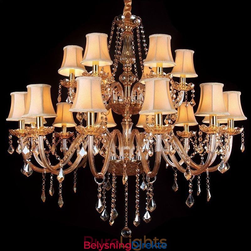 Luksuriøs Krystalllysekrone I Europeisk Taklampe