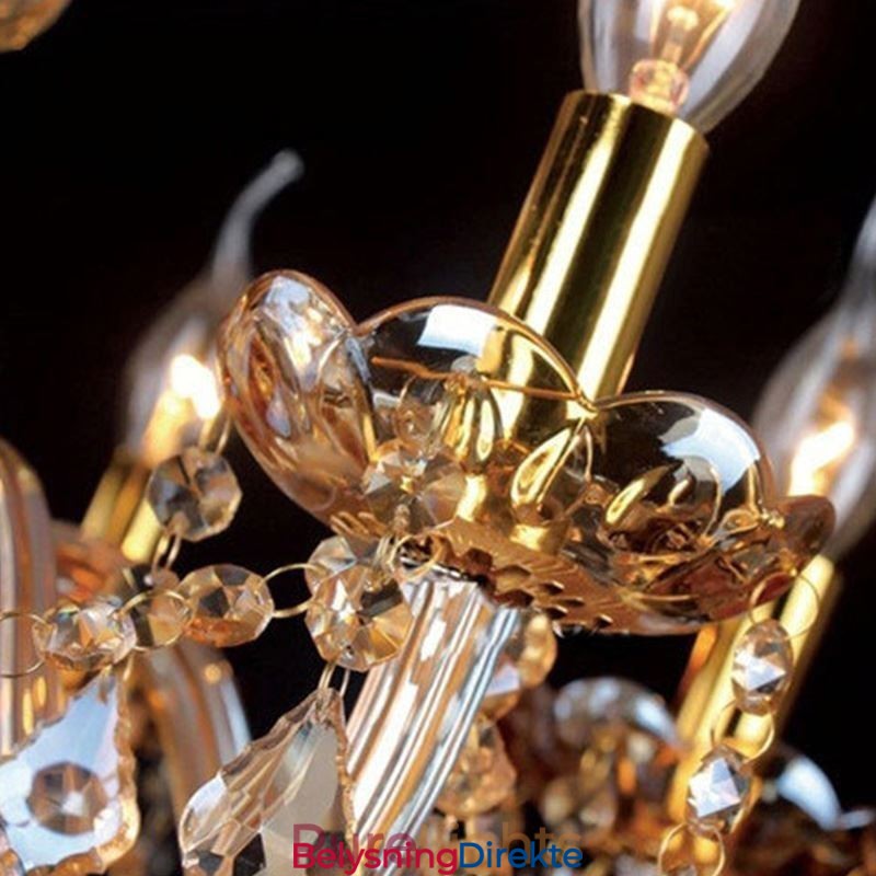 Luksuriøs Krystalllysekrone I Europeisk Taklampe