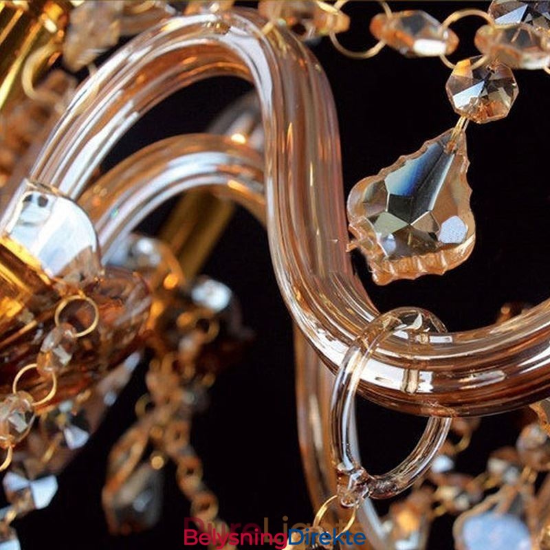 Luksuriøs Krystalllysekrone I Europeisk Taklampe