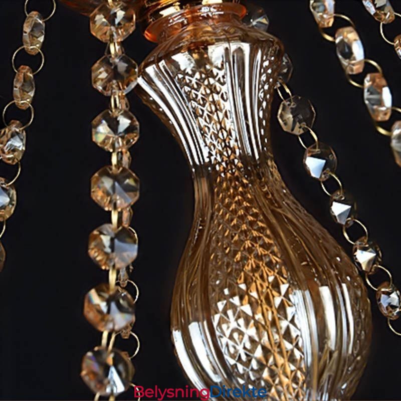 Stor Krystalllysekrone Luksuriøs Europeisk Anhengslampe