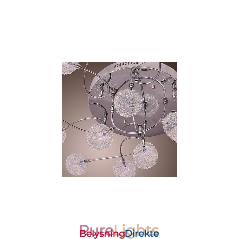 G4 Jernlampe I Innfelt Stand Med Aluminiumsskjermer