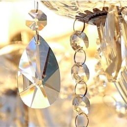 Moderne Krystalllysekrone Europeisk Gjennomsiktig Anhengslampe