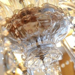 Moderne Krystalllysekrone Europeisk Gjennomsiktig Anhengslampe