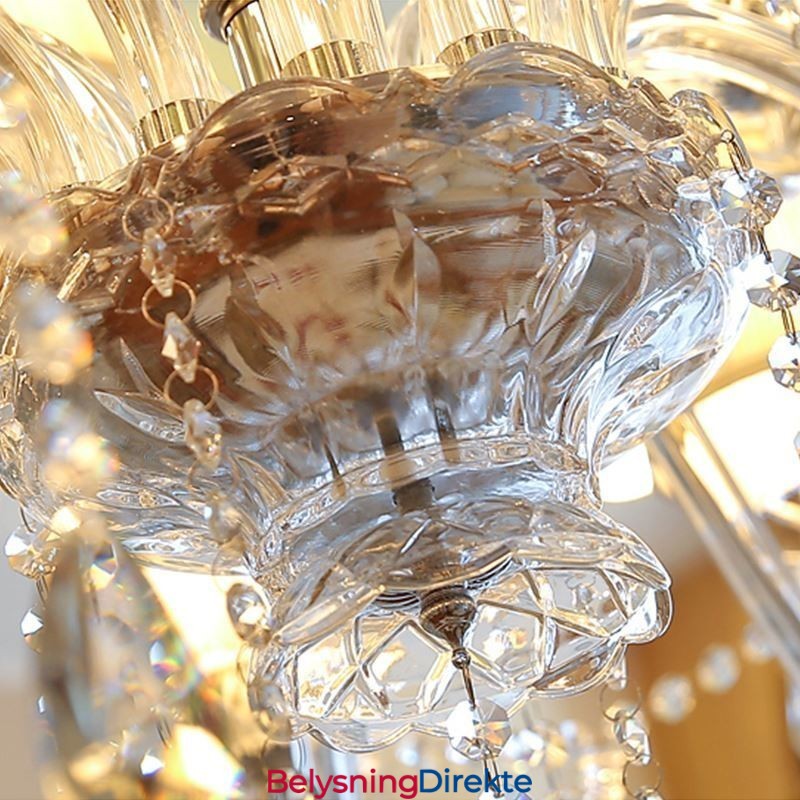 Moderne Krystalllysekrone Europeisk Gjennomsiktig Anhengslampe