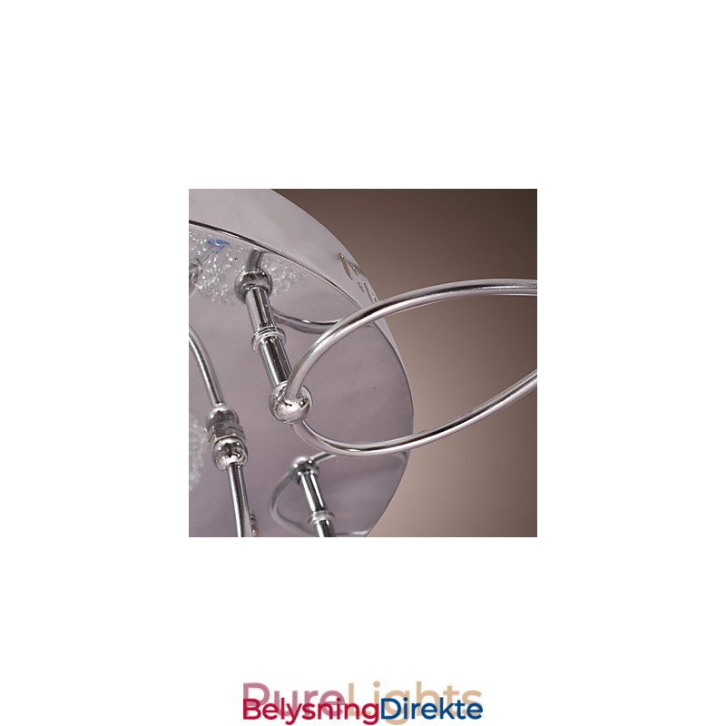 G4 Jernlampe I Innfelt Stand Med Aluminiumsskjermer