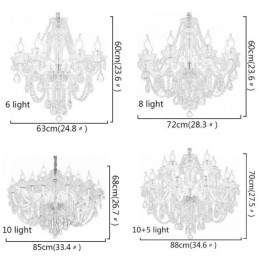 Luksuriøs Krystalllysekrone Europeisk Elegant Anhengslampe