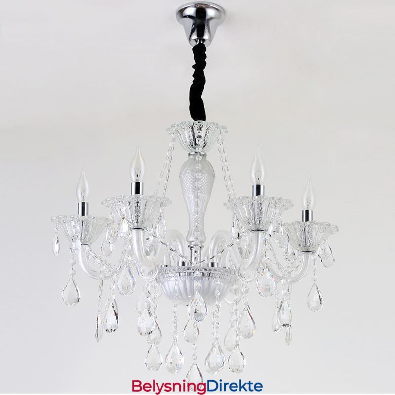 Elegant Anhengslampe I Europeisk Krystall