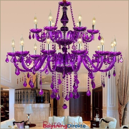 Lilla Anhengslampe I Krystall I Europeisk Stil