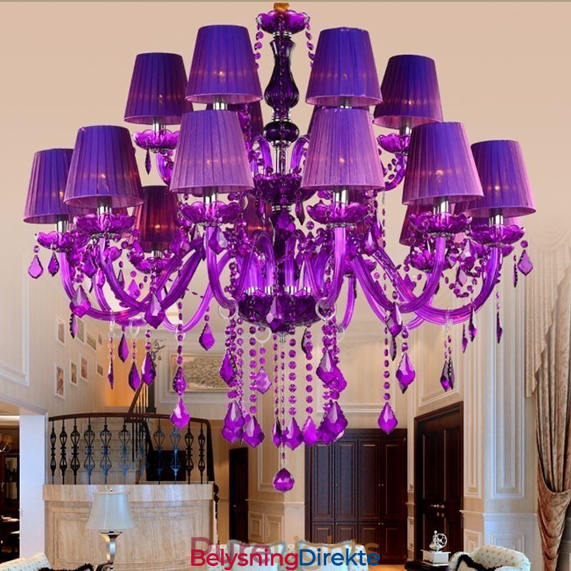 Lilla Anhengslampe I Krystall I Europeisk Stil