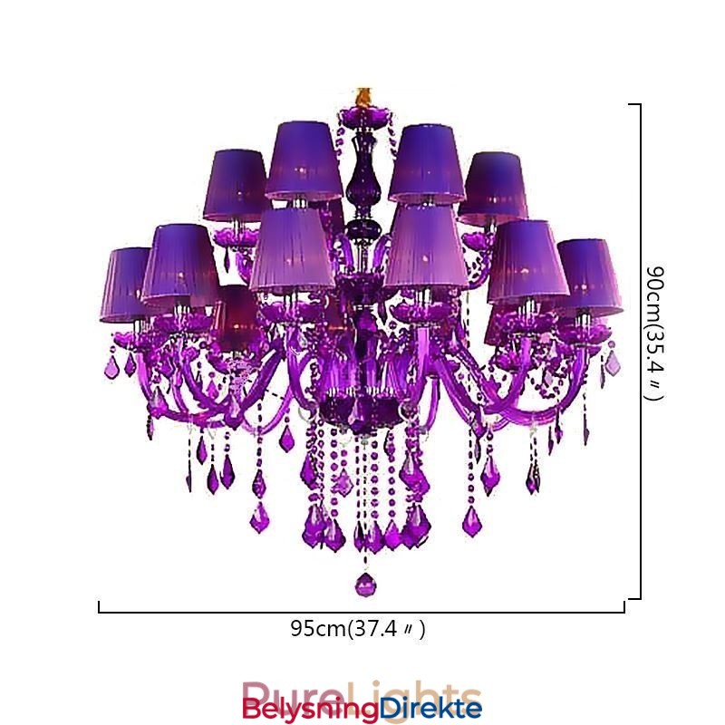 Lilla Anhengslampe I Krystall I Europeisk Stil