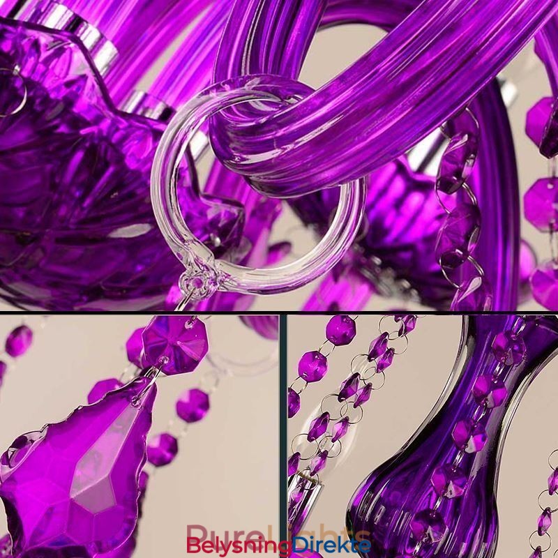 Lilla Anhengslampe I Krystall I Europeisk Stil