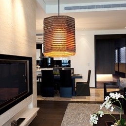 Pendellampe Med 1 Lys Moderne Stoffmateriale