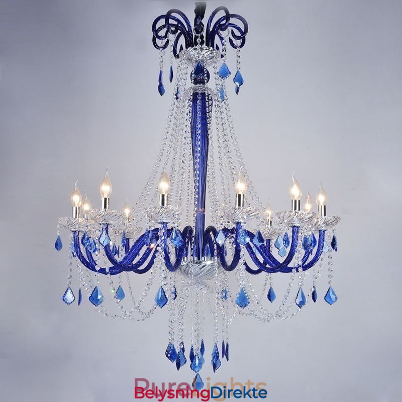 Elegant Anhengslampe I Europeisk Krystall