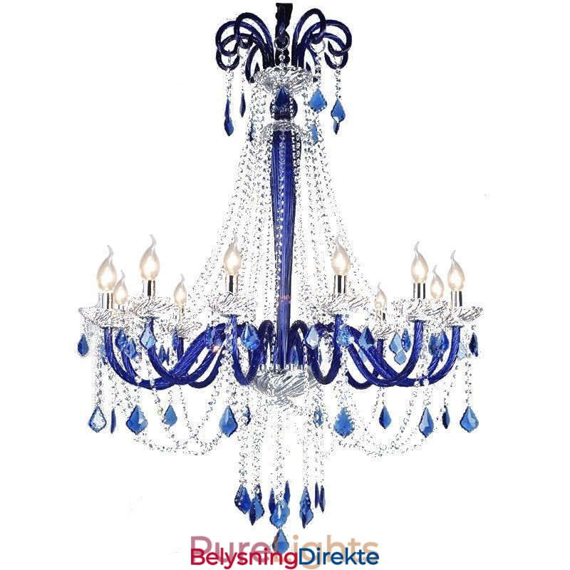 Elegant Anhengslampe I Europeisk Krystall