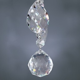 Elegant Krystalllysekrone Med 6 Lys