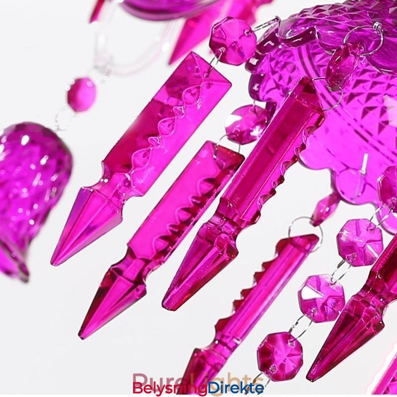 Europeisk Krystalllysekrone Med Ringklokker I Glass