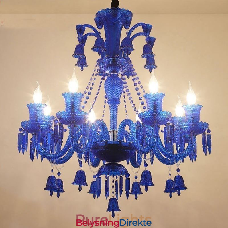 Krystalltaklampe Europeisk Lysekrone Med Ringklokker, Anhengslampe