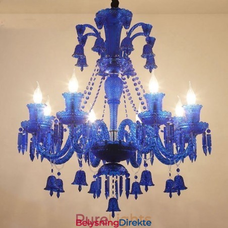 Krystalltaklampe Europeisk Lysekrone Med Ringklokker, Anhengslampe