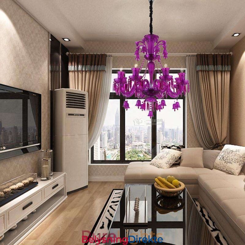 Krystalltaklampe Europeisk Lysekrone Med Ringklokker, Anhengslampe