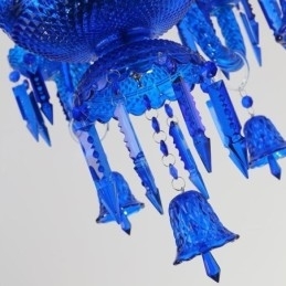 Krystalltaklampe Europeisk Lysekrone Med Ringklokker, Anhengslampe