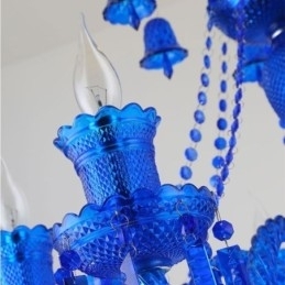 Krystalltaklampe Europeisk Lysekrone Med Ringklokker, Anhengslampe