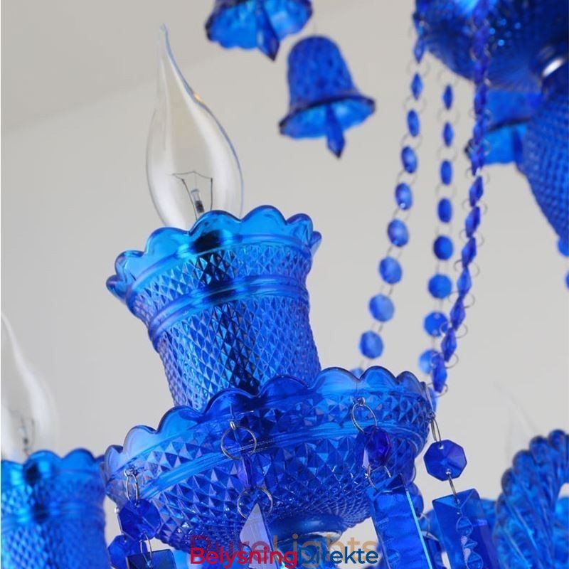 Krystalltaklampe Europeisk Lysekrone Med Ringklokker, Anhengslampe