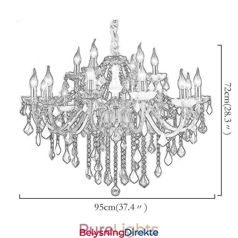 Fargerik Lysekrone I Europeisk Stil, Luksuriøs Anhengslampe