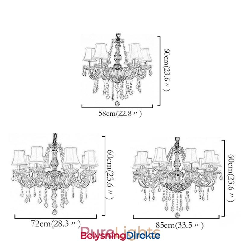 Luksuriøs Krystalllysekrone I Europeisk Rødfarget Anhengslampe