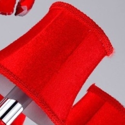 Luksuriøs Krystalllysekrone I Europeisk Rødfarget Anhengslampe