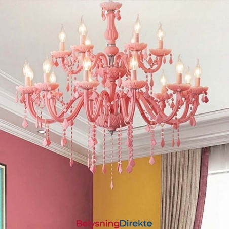 Elegant Krystalllysekrone Europeisk Stor Pendellampe