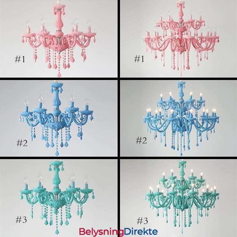 Elegant Krystalllysekrone Europeisk Stor Pendellampe