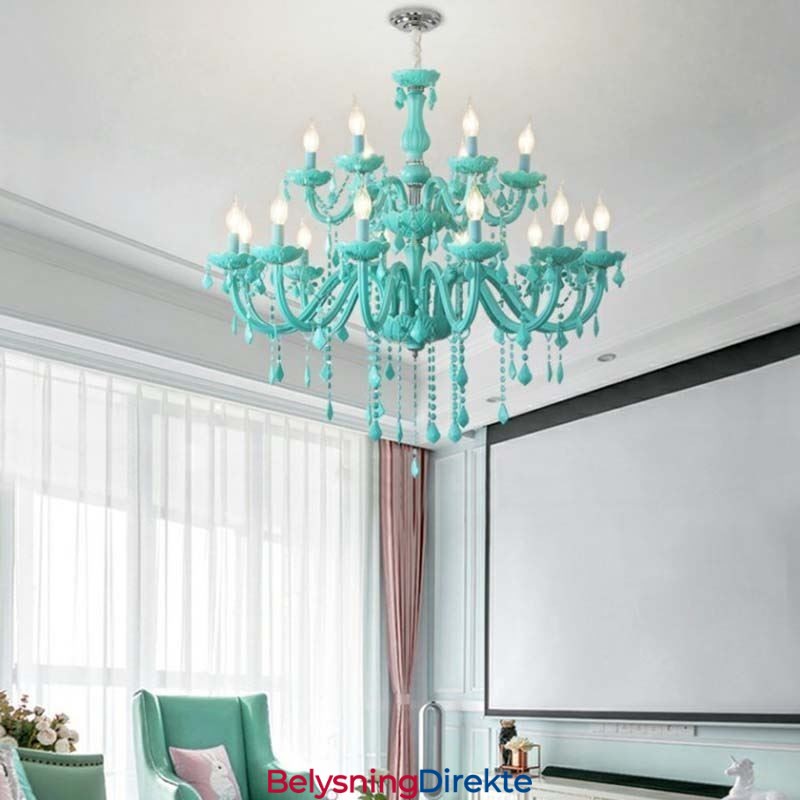 Elegant Krystalllysekrone Europeisk Stor Pendellampe