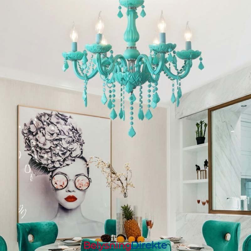 Elegant Krystalllysekrone Europeisk Stor Pendellampe