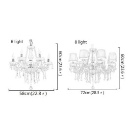 Kreativ Krystalllysekrone Europeisk Elegant Anhengslampe