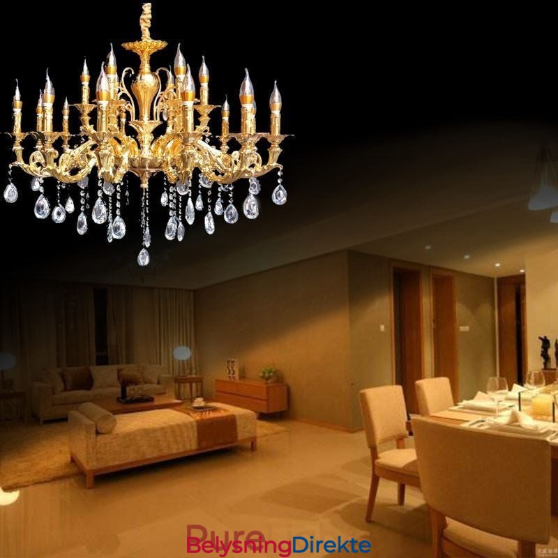 Krystalllysekrone Moderne Luksuriøse Taklamper Hjemmebelysning Dekorasjonslys