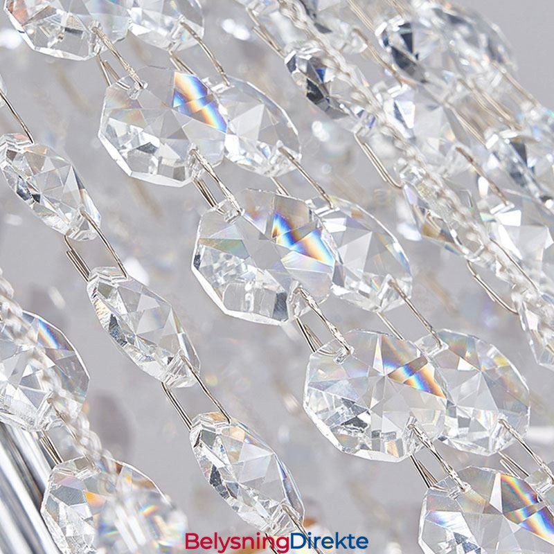 Moderne Krystalllysekrone Luksuriøs Trappetaklampe Med 19 Lys