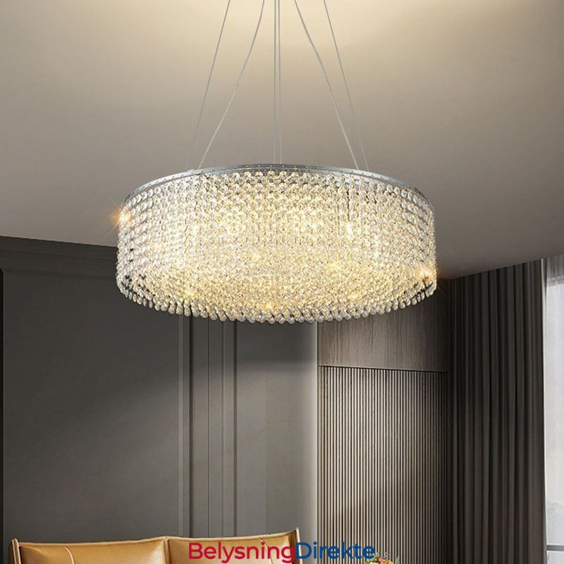 Moderne Krystalllysekrone Europeisk Luksuriøs Dekorativ Taklampe Med 12 Lys