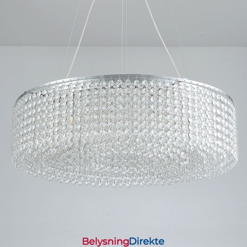 Moderne Krystalllysekrone Europeisk Luksuriøs Dekorativ Taklampe Med 12 Lys