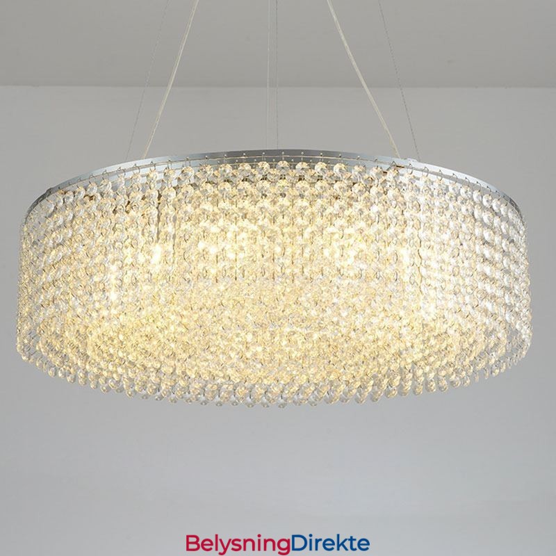 Moderne Krystalllysekrone Europeisk Luksuriøs Dekorativ Taklampe Med 12 Lys